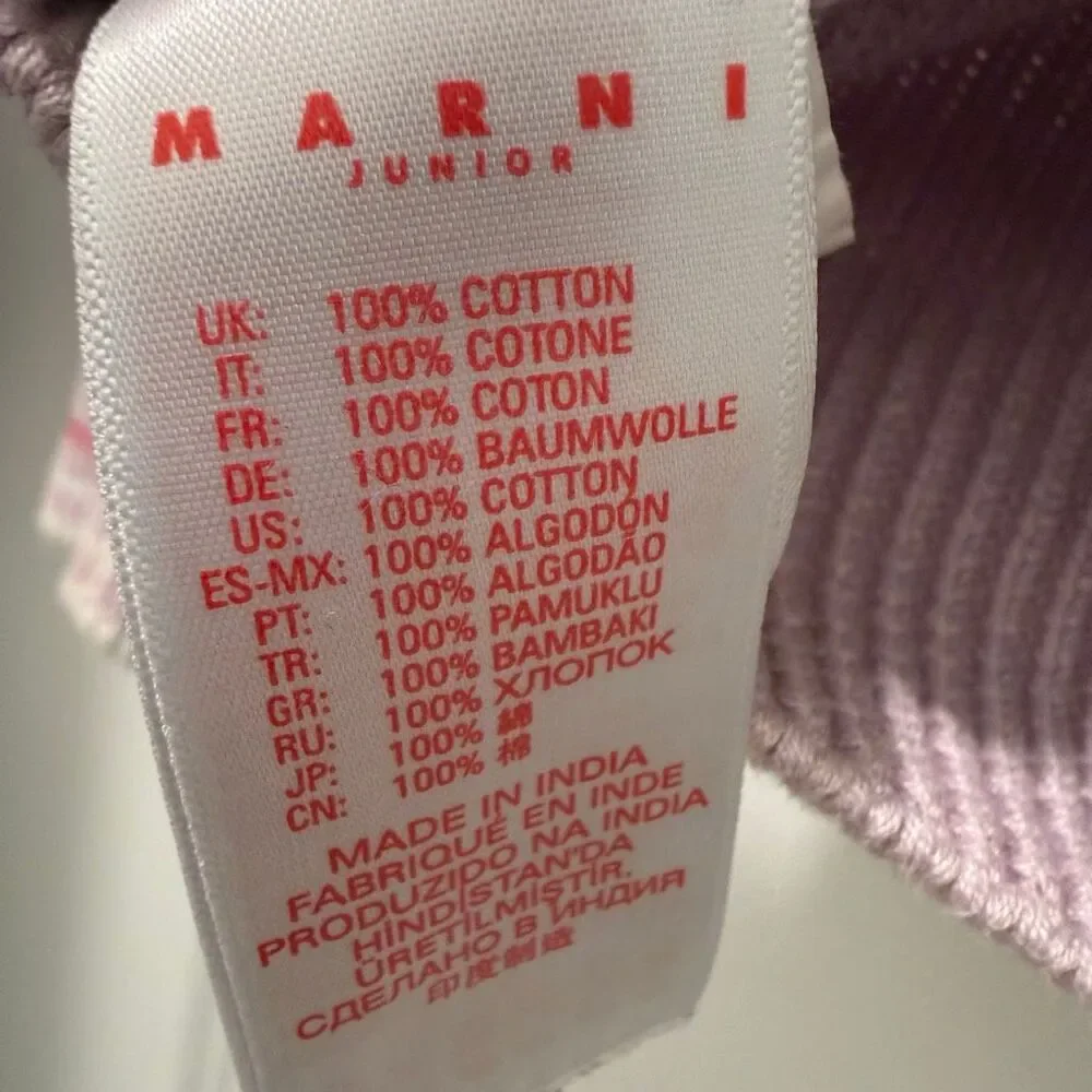 Marni KIDS' LOGO-EMBROIDERED SWEATER IN ROSA Girls Size 12